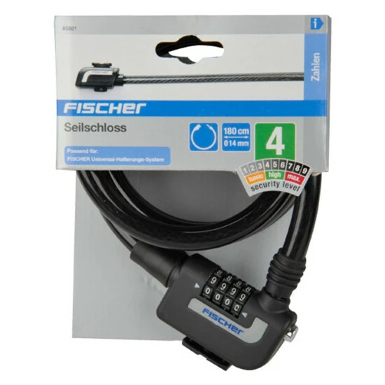 Bestpreis 👍 Fischer Fahrrad Fischer Seilschloss Zahlen L 1800mm Ø 14mm 🧨 – Bild 2