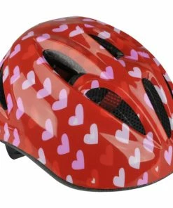 Brandneu 🎉 Fischer Fahrrad Kinder-Fahrradhlem Herz, Größe S/M = Kopfumfang 51 - 56 Cm ⭐