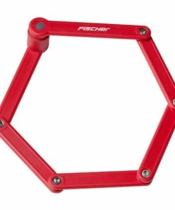 Bestpreis 🔥 Fischer Fahrrad Fischer Faltschloss Ca. 85cm Rot 🎉