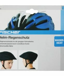 Neu 🎁 Fischer Fahrrad Regenschutz Für Fahrradhelm Universell Schwarz 😉