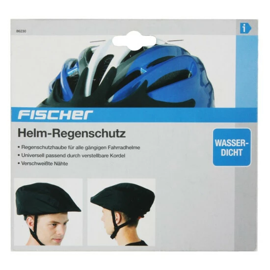 Neu 🎁 Fischer Fahrrad Regenschutz Für Fahrradhelm Universell Schwarz 😉