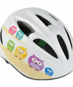 Blitzangebot 🔥 Fischer Fahrrad Fischer Kinder-Fahrradhelm Eule, Größe XS/S = Kopfumfang 480 - 540 Mm 👍