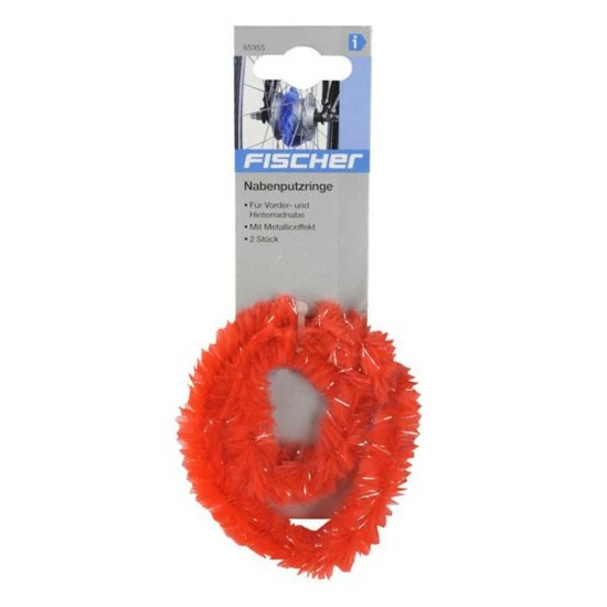 Bestes Angebot 😍 FISCHER Fahrrad-Nabenputzringe Metallic-Effekt Zufällige Farbe 2 Stück 👏 – Bild 2