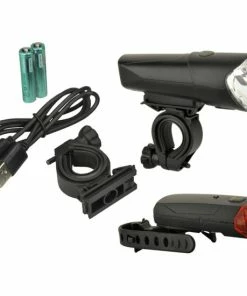 Billig 💯 FISCHER Fahrrad-LED-Beleuchtungs-Set 40/20/10 Lux ✨