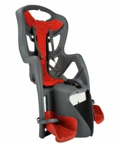 Bestes Angebot 🔥 FISCHER Fahrrad-Kindersitz Grau / Rot 👏