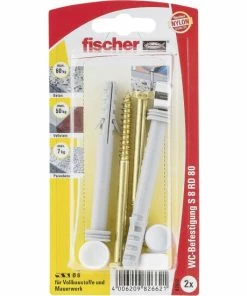 Bestes Angebot 😀 Fischer Fahrrad Fisc WC-Befestigung S 8 RD 80 K (2) | 082662 🤩