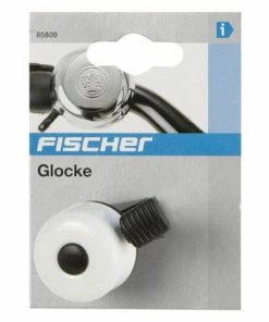 Budget 😉 Fischer Fahrrad Miniglocke Weiß 22mm Durchmesser 💯