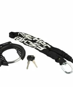 Budget 🌟 Fischer Fahrrad Fischer Rahmenringschloss Mit Gliederkette Schlüssel 🔥