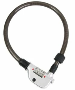 Neu 😀 Fischer Fahrrad Zahlenkabelschloss Mit Beleuchteten Zahlenwalzen 🥰