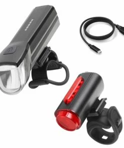 Blitzangebot ❤️ Fischer Fahrrad FISCHER Akku-USB-LED-Beleuchtungs-Set TWIN 30 Lux 🔔