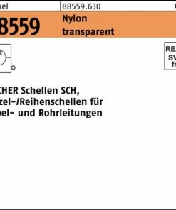 Budget 🧨 Fischer Fahrrad Schelle R 88558 SCH 1216 Nylon Weiß/tran SCH 1216 🤩