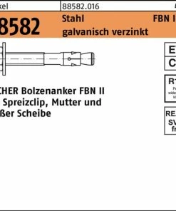 Beste Bewertungen von 🤩 Fischer Fahrrad Fischer Bolzenanker R 88582 FBN II 16/250 GS Stahl Galvanisch Verzinkt Galvanisch Verzinkt 🎉