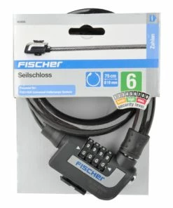 Bestes Angebot 💯 Fischer Fahrrad Seilschloss Zahlen, 75cm, 18mm, FSH-System, Security 4 💯