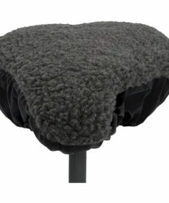 Rabatt 🌟 FISCHER Fahrrad-Satteldecke Wendbar Grau / Schwarz 🧨
