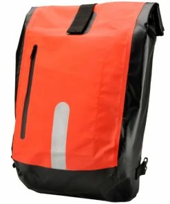 Auslauf 🛒 FISCHER Fahrrad-Gepäckträgertasche Rot / Schwarz ✔️